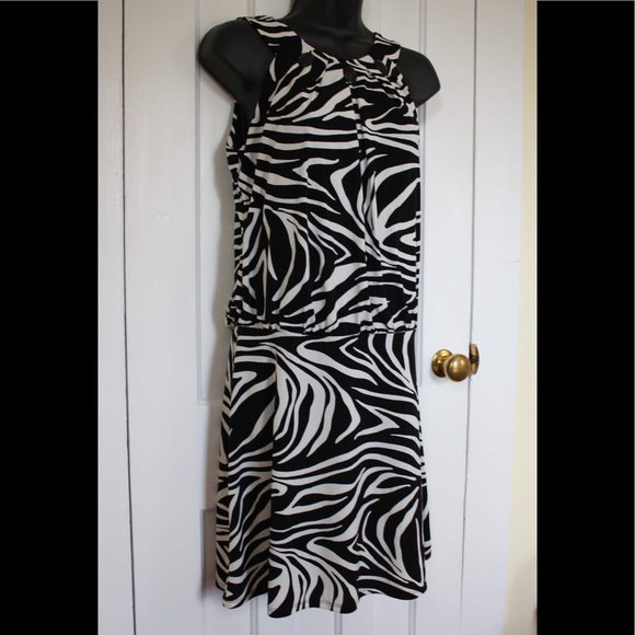 • Carole Little • Zebra Print Woman’s Dress - Picture 3 of 6